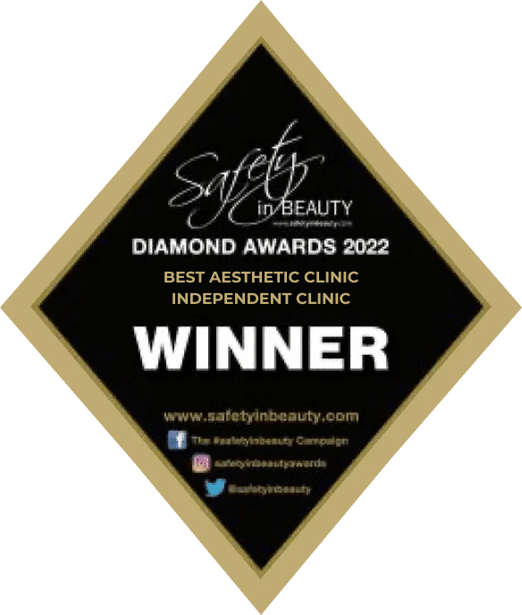 Safety in Beauty Diamond Awards 2022 best aesthetics clinic independent clinic winner
