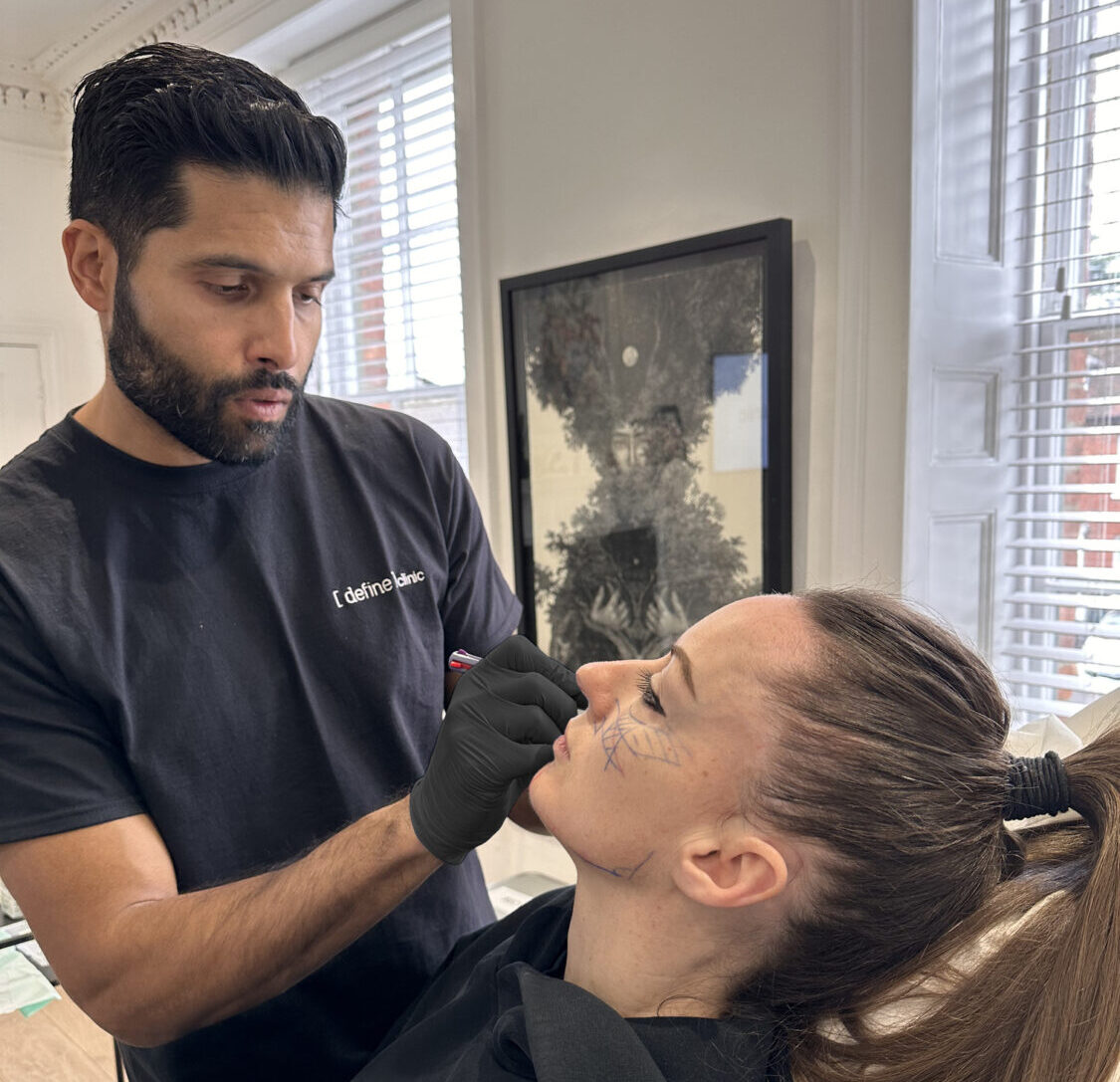 Dr Benji performing Botox injections