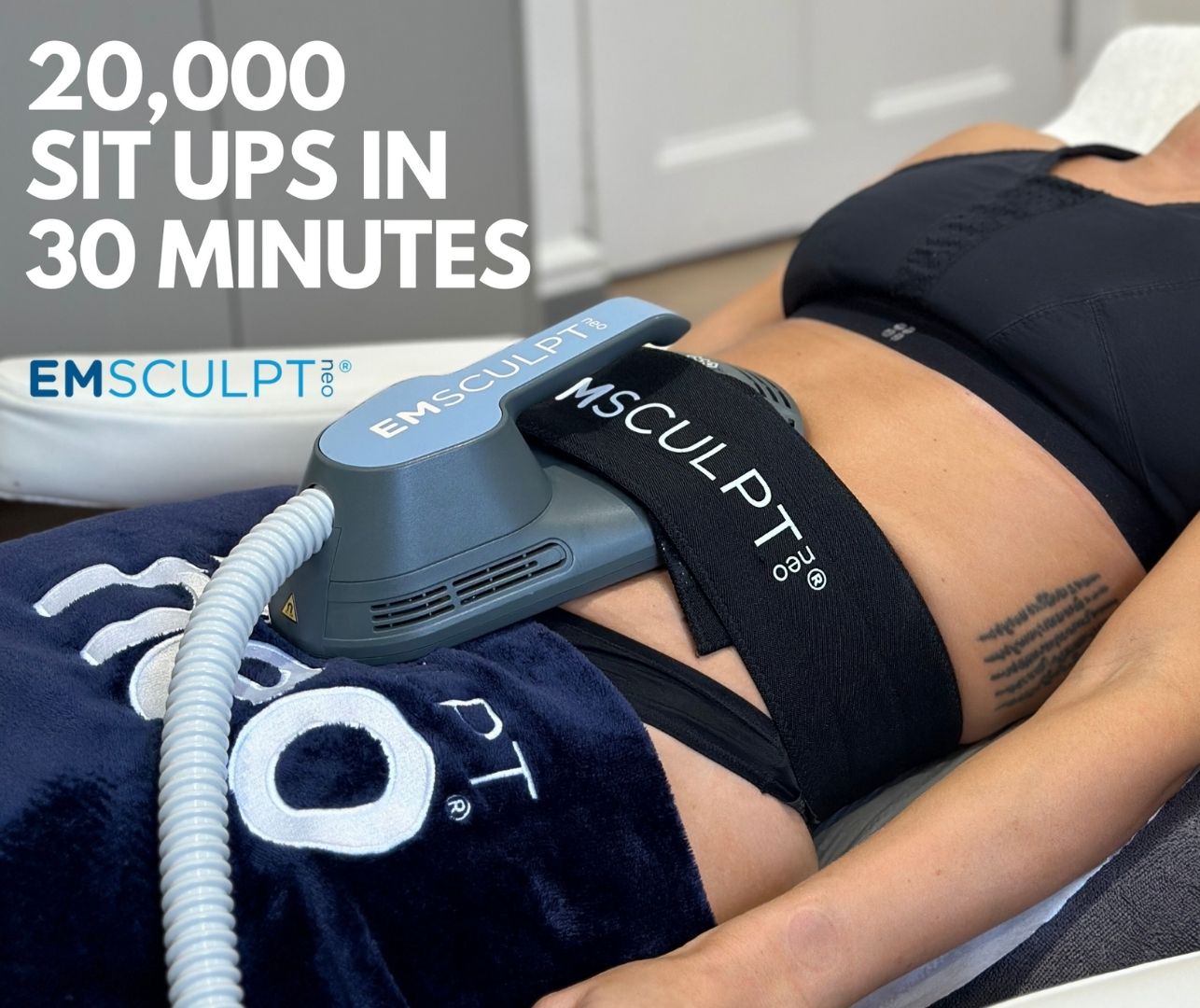 Emscultp Neo treatment sculpting abdomen