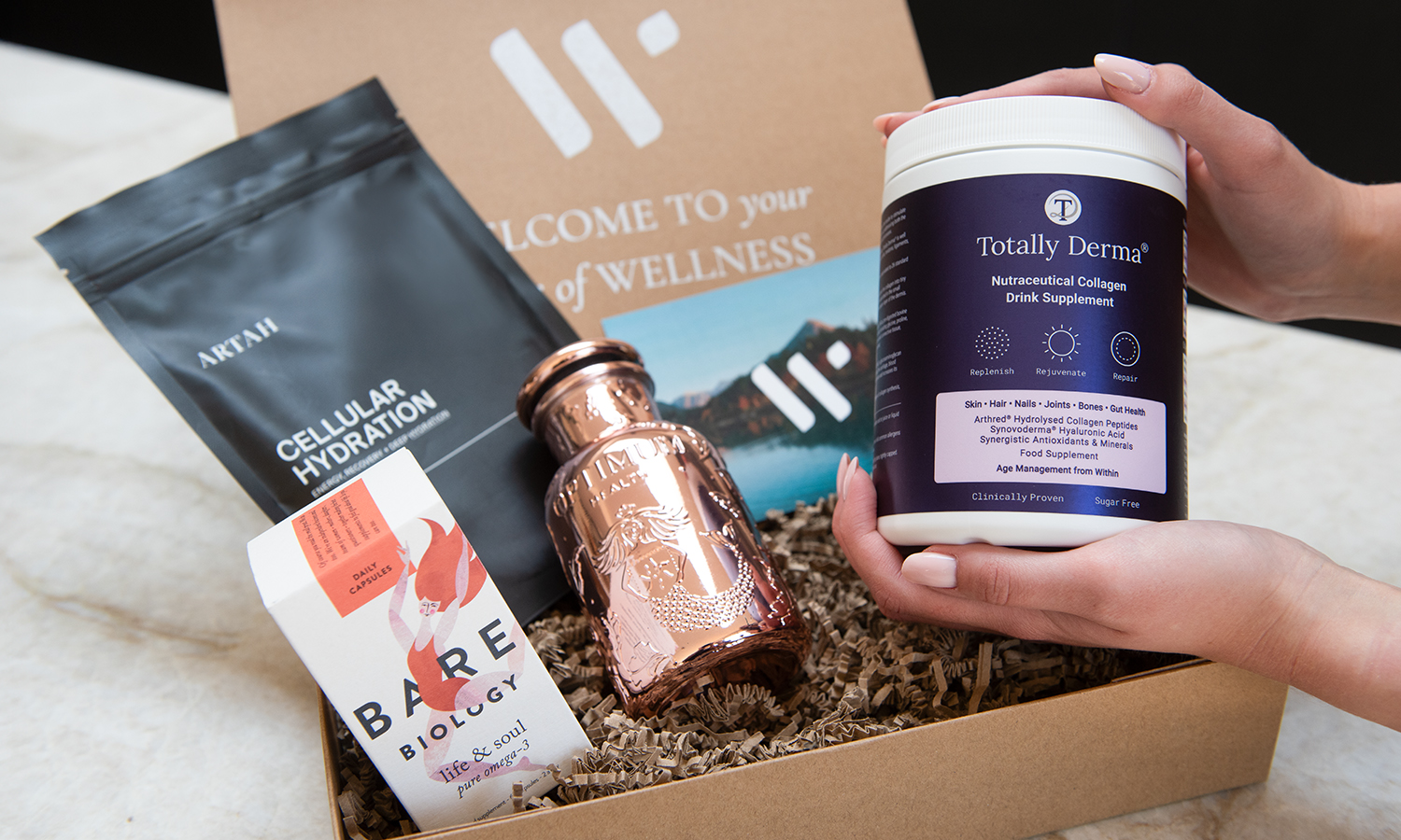 W-Wellness unboxing - omega-3, collagen food supplements